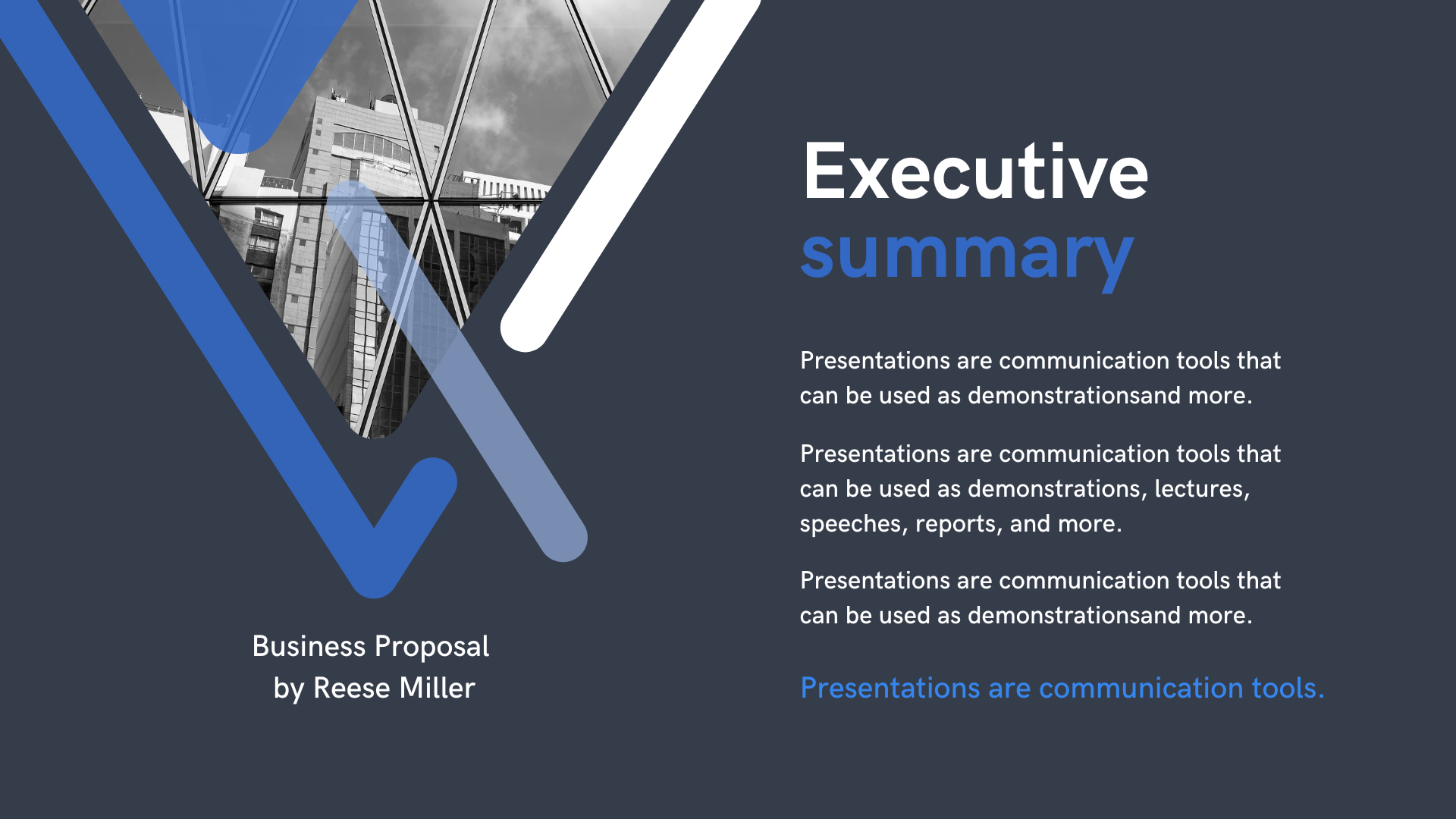 Blue Triagle Business Proposal Presentation